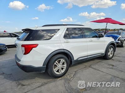 Trzecie zdjęcie samochodu z tyłu: 2020 FORD EXPLORER XLT VIN:1FMSK8DH3LGB60110 - miniatura