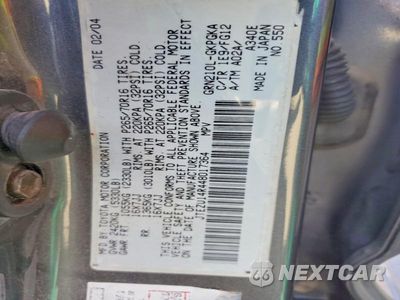 Zdjęcie 12 z 12 samochodu: 2004 TOYOTA 4RUNNER SR5 VIN:JTEZU14R448017364 - miniatura