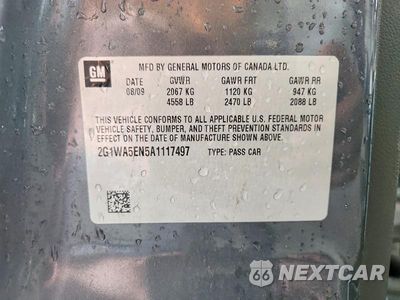 Zdjęcie 13 z 13 samochodu: 2010 CHEVROLET IMPALA LS VIN:2G1WA5EN5A1117497 - miniatura