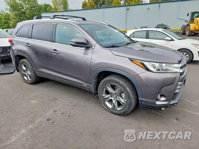 Czwarte zdjęcie samochodu z boku: 2019 TOYOTA HIGHLANDER HYBRID LIMITED PLATINUM VIN:5TDDGRFH3KS062913 - miniatura