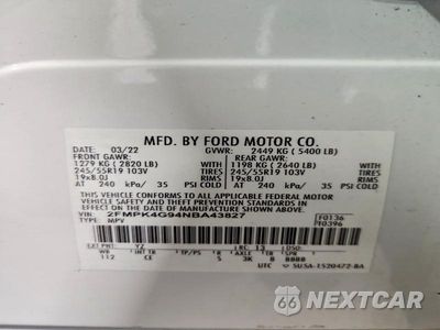 Zdjęcie 13 z 13 samochodu: 2022 FORD EDGE SE VIN:2FMPK4G94NBA43827 - miniatura
