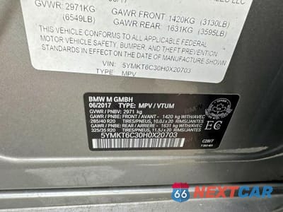 Zdjęcie 10 z 10 samochodu: 2017 BMW X5 M VIN:5YMKT6C30H0X20703 - miniatura