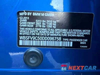Zdjęcie 14 z 14 samochodu: 2013 BMW M5 VIN:WBSFV9C50DD096758 - miniatura