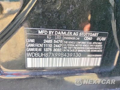 Zdjęcie 13 z 13 samochodu: 2009 MERCEDES-BENZ E 350 4MATIC VIN:WDBUH87X99B439130 - miniatura