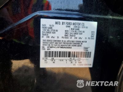 Zdjęcie 13 z 13 samochodu: 2021 FORD EDGE SEL VIN:2FMPK3J97MBA64964 - miniatura
