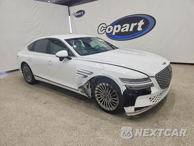 Czwarte zdjęcie samochodu z boku: 2023 GENESIS ELECTRIFIED G80 BASE VIN:KMTGE4S17PU005908 - miniatura