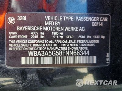 Zdjęcie 12 z 12 samochodu: 2015 BMW 328 I VIN:WBA3A5G58FNN66344 - miniatura