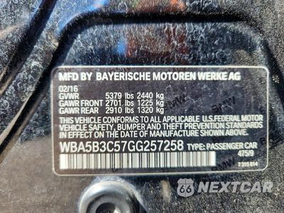 Zdjęcie 12 z 12 samochodu: 2016 BMW 535 XI VIN:WBA5B3C57GG257258 - miniatura