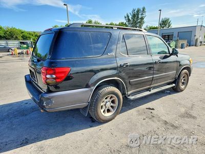 Trzecie zdjęcie samochodu z tyłu: 2004 TOYOTA SEQUOIA SR5 VIN:5TDZT34A24S229351 - miniatura