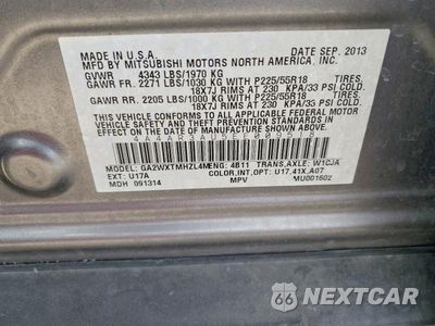Zdjęcie 14 z 14 samochodu: 2014 MITSUBISHI OUTLANDER SPORT ES VIN:4A4AR3AU5EE009518 - miniatura