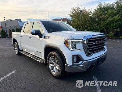 Czwarte zdjęcie samochodu z boku: 2019 GMC SIERRA K1500 SLT VIN:3GTU9DEDXKG296248 - miniatura