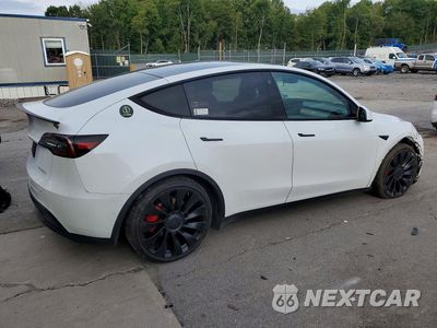 Trzecie zdjęcie samochodu z tyłu: 2021 TESLA MODEL Y VIN:5YJYGDEF1MF258246 - miniatura