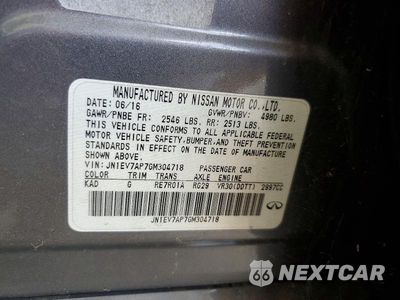 Zdjęcie 12 z 12 samochodu: 2016 INFINITI Q50 3.0T PREMIUM VIN:JN1EV7AP7GM304718 - miniatura