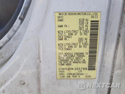 Zdjęcie 13 z 13 samochodu: 2013 NISSAN NV 2500 VIN:1N6BF0LX2DN105788 - miniatura