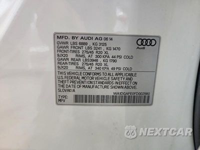 Zdjęcie 13 z 13 samochodu: 2015 AUDI Q7 PRESTIGE VIN:WA1DGAFE0FD002560 - miniatura