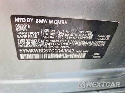 Zdjęcie 13 z 13 samochodu: 2016 BMW X6 M VIN:5YMKW8C57G0R43842 - miniatura