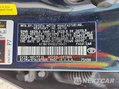 Zdjęcie 13 z 13 samochodu: 2014 TOYOTA CAMRY SE VIN:4T1BF1FK0EU728421 - miniatura