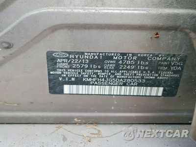 Zdjęcie 12 z 12 samochodu: 2013 HYUNDAI AZERA BASE VIN:KMHFH4JG5DA280533 - miniatura