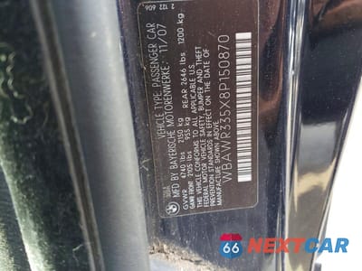 Zdjęcie 12 z 12 samochodu: 2008 BMW 328 I SULEV VIN:WBAWR335X8P150870 - miniatura