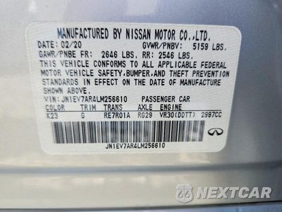 Zdjęcie 12 z 12 samochodu: 2020 INFINITI Q50 3.0T LUXE VIN:JN1EV7AR4LM256610 - miniatura