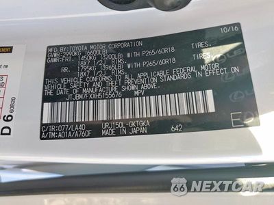 Zdjęcie 13 z 13 samochodu: 2017 LEXUS GX 460 VIN:JTJBM7FXXH5155676 - miniatura
