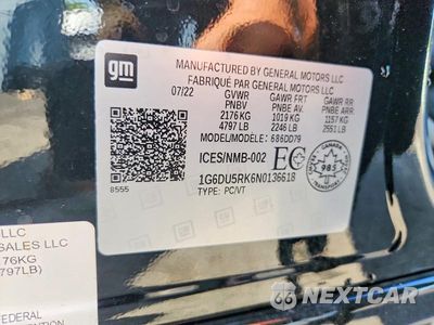 Zdjęcie 12 z 12 samochodu: 2022 CADILLAC CT5 SPORT VIN:1G6DU5RK6N0136618 - miniatura