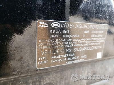 Zdjęcie 13 z 13 samochodu: 2020 JAGUAR XF PREMIUM VIN:SAJBJ4FX3LCY83114 - miniatura