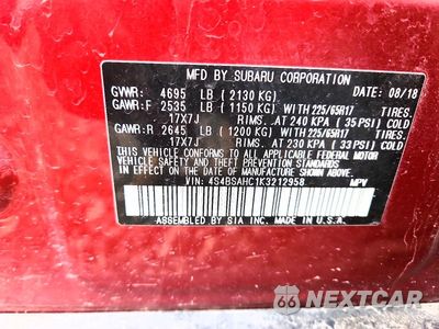 Zdjęcie 13 z 13 samochodu: 2019 SUBARU OUTBACK 2.5I PREMIUM VIN:4S4BSAHC1K3212958 - miniatura