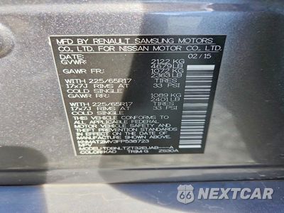 Zdjęcie 12 z 12 samochodu: 2015 NISSAN ROGUE SV VIN:KNMAT2MV3FP538723 - miniatura