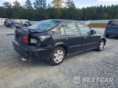 Trzecie zdjęcie samochodu z tyłu: 2000 HONDA CIVIC EX VIN:1HGEJ8548YL061881 - miniatura