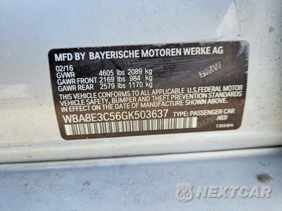 Zdjęcie 12 z 12 samochodu: 2016 BMW 328 XI SULEV VIN:WBA8E3C56GK503637 - miniatura