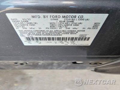 Zdjęcie 12 z 12 samochodu: 2022 FORD MAVERICK XL VIN:3FTTW8E3XNRA49260 - miniatura
