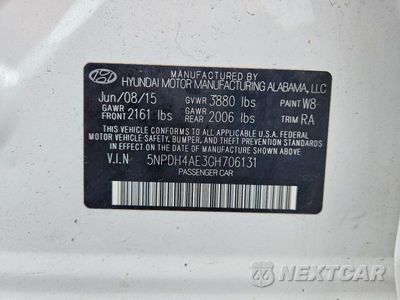 Zdjęcie 13 z 13 samochodu: 2016 HYUNDAI ELANTRA SE VIN:5NPDH4AE3GH706131 - miniatura