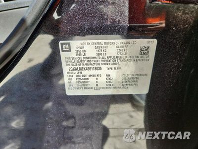 Zdjęcie 13 z 13 samochodu: 2014 GMC TERRAIN SLE VIN:2GKALMEK4E6118035 - miniatura