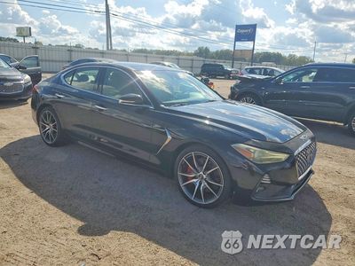 Czwarte zdjęcie samochodu z boku: 2019 GENESIS G70 3.3T ADVANCED VIN:KMTG34LE0KU034344 - miniatura
