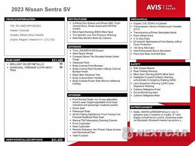 Zdjęcie 12 z 13 samochodu: 2023 NISSAN SENTRA SV VIN:3N1AB8CV8PY264252 - miniatura