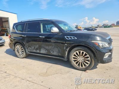 Czwarte zdjęcie samochodu z boku: 2015 INFINITI QX80 BASE VIN:JN8AZ2NF6F9571603 - miniatura