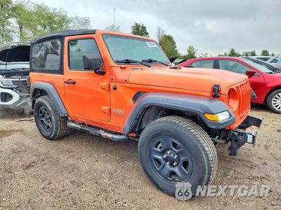 Czwarte zdjęcie samochodu z boku: 2018 JEEP WRANGLER SPORT VIN:1C4GJXAN8JW223951 - miniatura