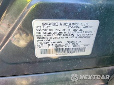 Zdjęcie 12 z 12 samochodu: 2008 INFINITI G35 X VIN:JNKBV61F08M263186 - miniatura