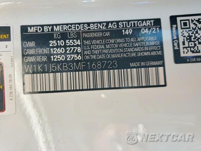 Zdjęcie 13 z 13 samochodu: 2021 MERCEDES-BENZ E 450 4MATIC VIN:W1K1J5KB3MF168723 - miniatura