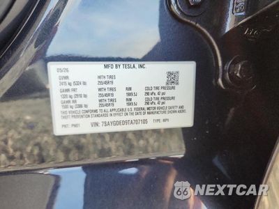 Zdjęcie 12 z 12 samochodu: 2026 TESLA MODEL Y VIN:7SAYGDED9TA707105 - miniatura