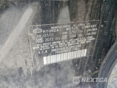 Zdjęcie 12 z 12 samochodu: 2012 HYUNDAI ELANTRA LIMITED VIN:KMHDH4AE8CU260148 - miniatura