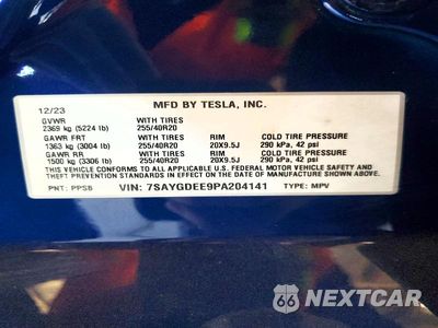 Zdjęcie 12 z 12 samochodu: 2023 TESLA MODEL Y VIN:7SAYGDEE9PA204141 - miniatura