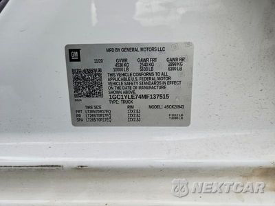 Zdjęcie 12 z 12 samochodu: 2021 CHEVROLET SILVERADO K2500 HEAVY DUTY VIN:1GC1YLE74MF137515 - miniatura