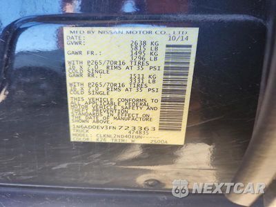 Zdjęcie 12 z 12 samochodu: 2015 NISSAN FRONTIER SV VIN:1N6AD0EV3FN723363 - miniatura