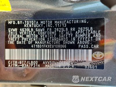 Zdjęcie 12 z 12 samochodu: 2014 TOYOTA CAMRY HYBRID XLE VIN:4T1BD1FKXEU108066 - miniatura