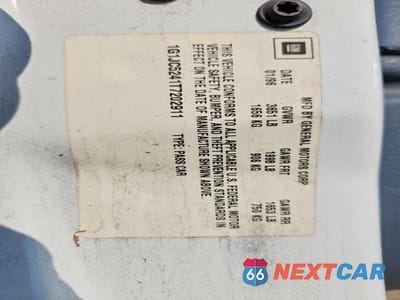 Zdjęcie 12 z 12 samochodu: 1996 CHEVROLET CAVALIER VIN:1G1JC5241T7202911 - miniatura