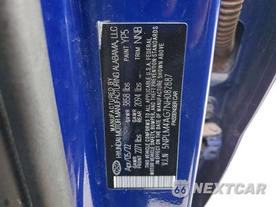 Zdjęcie 12 z 12 samochodu: 2022 HYUNDAI ELANTRA SEL VIN:5NPLM4AG7NH082887 - miniatura