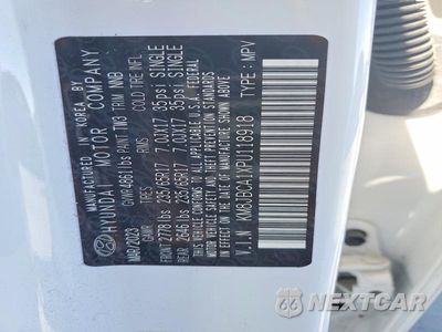 Zdjęcie 13 z 13 samochodu: 2023 HYUNDAI TUCSON BLUE VIN:KM8JBCA1XPU118918 - miniatura