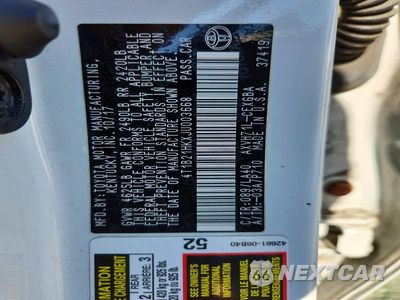 Zdjęcie 12 z 12 samochodu: 2018 TOYOTA CAMRY HYBRID XLE VIN:4T1B21HKXJU003668 - miniatura